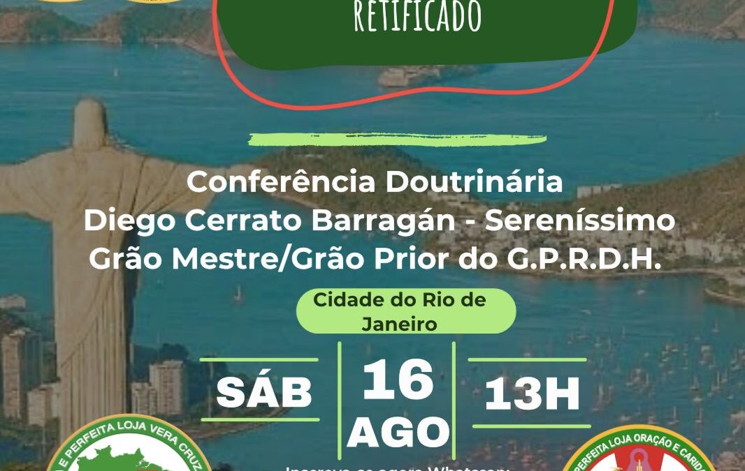 Anúncio do IV Encontro Nacional Brasil Retificado